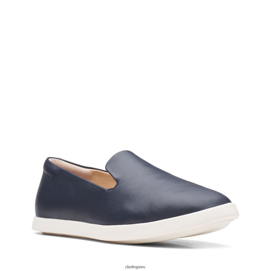 clarks ace lite de cuero azul marino mujer Clarks 40N4LX3129 cuero azul marino