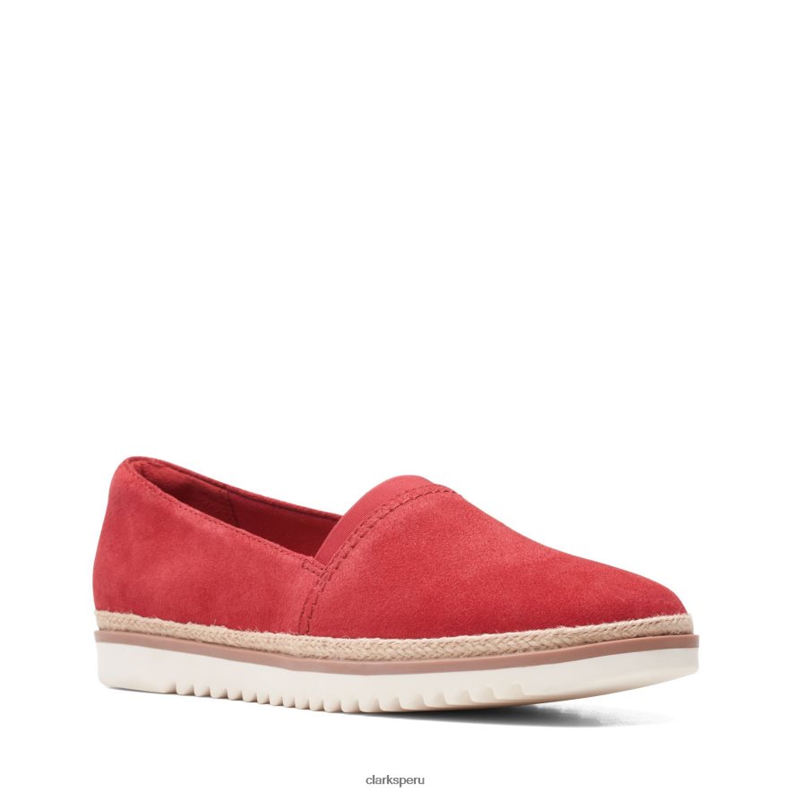 clarks ante rojo serena paige mujer Clarks 40N4LX3216 gamuza roja
