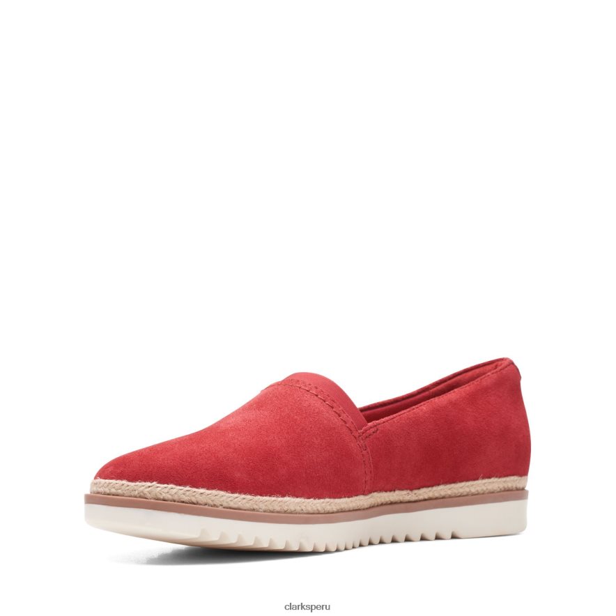 clarks ante rojo serena paige mujer Clarks 40N4LX3216 gamuza roja