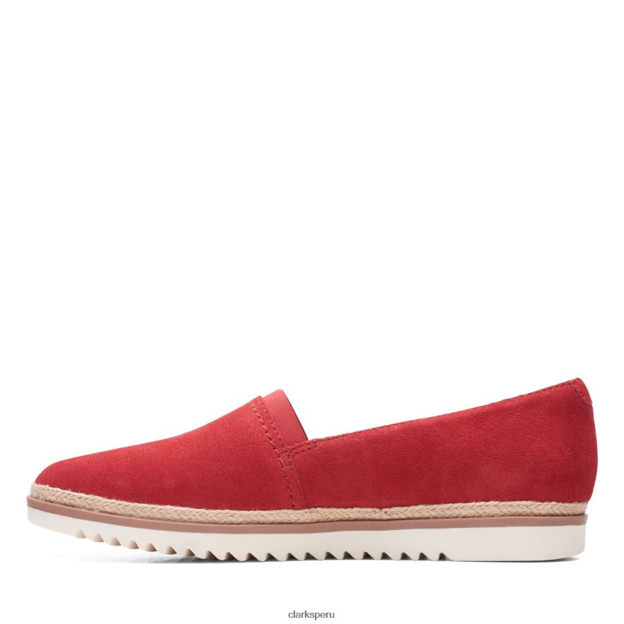 clarks ante rojo serena paige mujer Clarks 40N4LX3216 gamuza roja