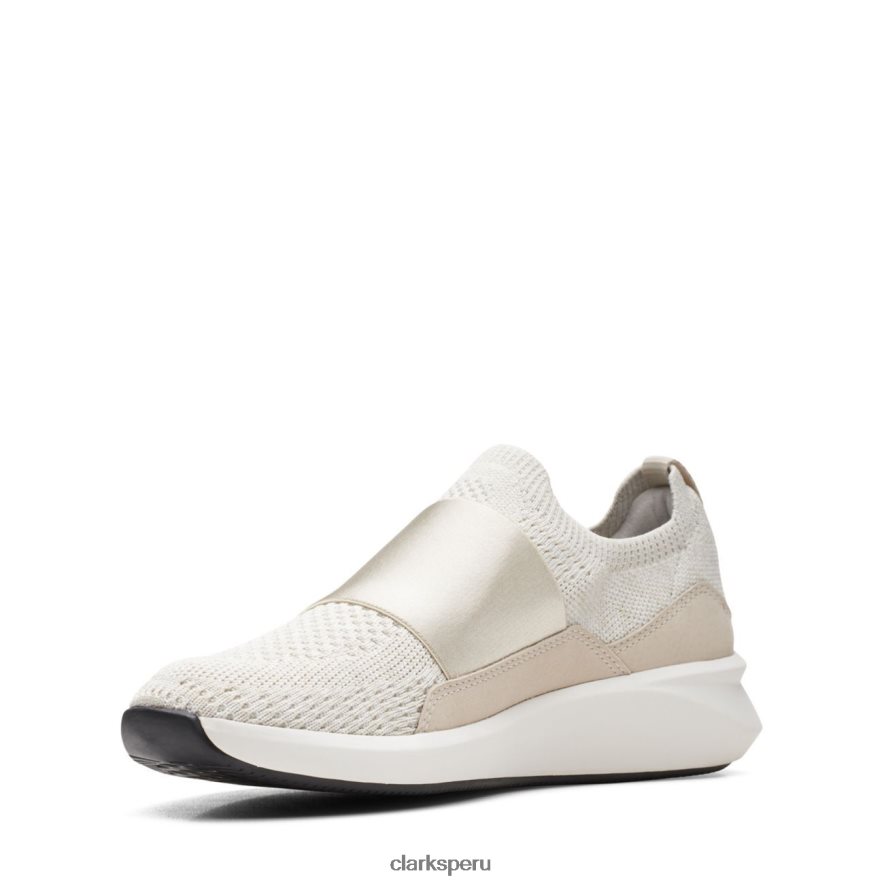 clarks de punto blanco un rio knit mujer Clarks 40N4LX3230 punto blanco