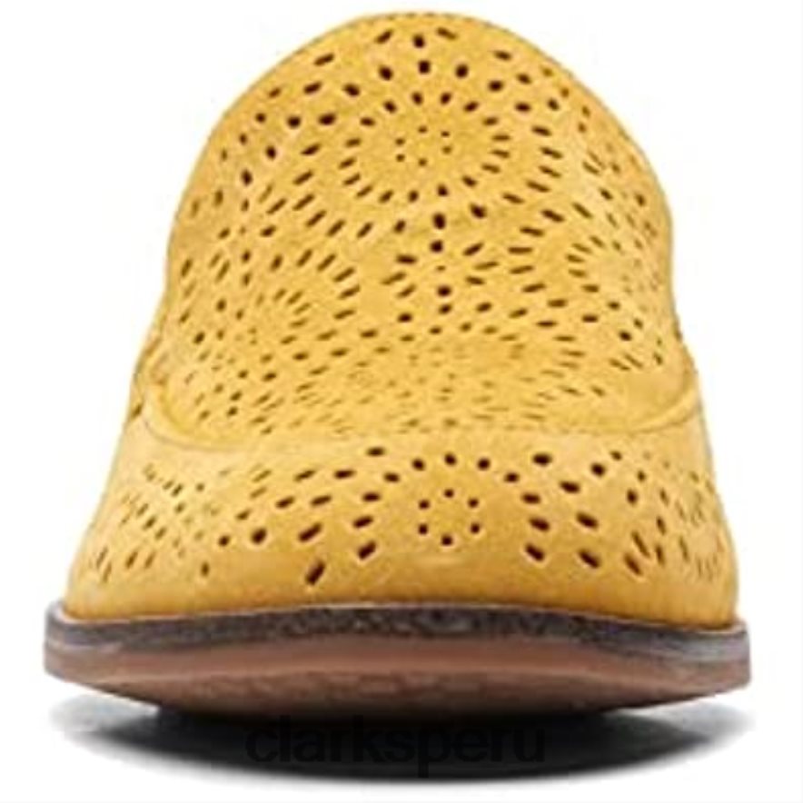 trish calle zapatos sin cordones para mujer 9 c/d us yel low clarks mujer Clarks 40N4LX1436