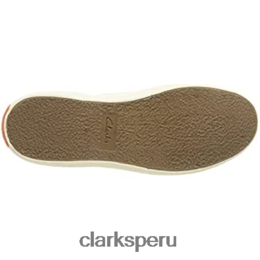 Zapatilla Aceley Hi para mujer de lona blanca clarks mujer Clarks 40N4LX1606 lienzo blanco