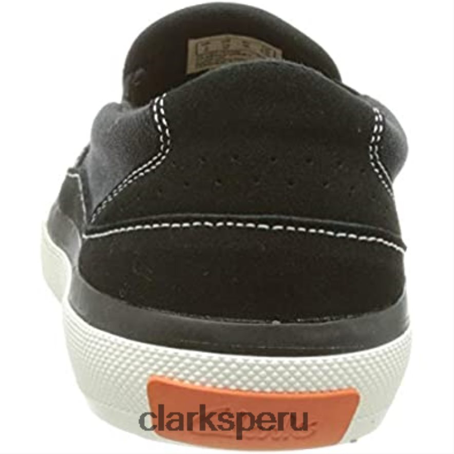 Zapatilla Aceley Step para mujer de lona negra clarks mujer Clarks 40N4LX1966 lienzo negro