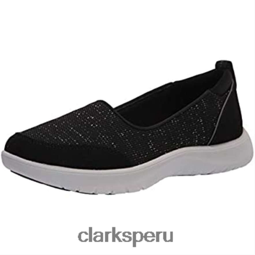 Zapatilla Adella Blush Mujer Clarks Negro Textil mujer Clarks 40N4LX1495