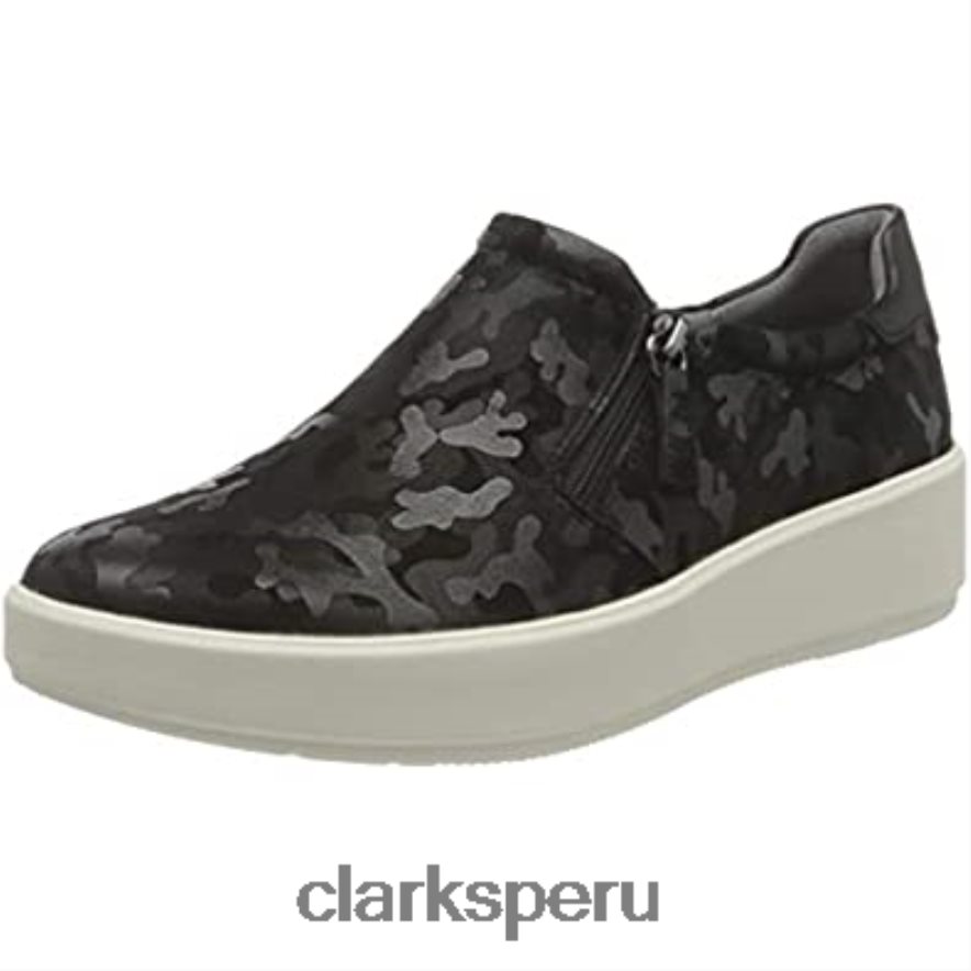 Zapatilla Layton Step para mujer Clarks en ante negro. mujer Clarks 40N4LX837 interés de ante negro