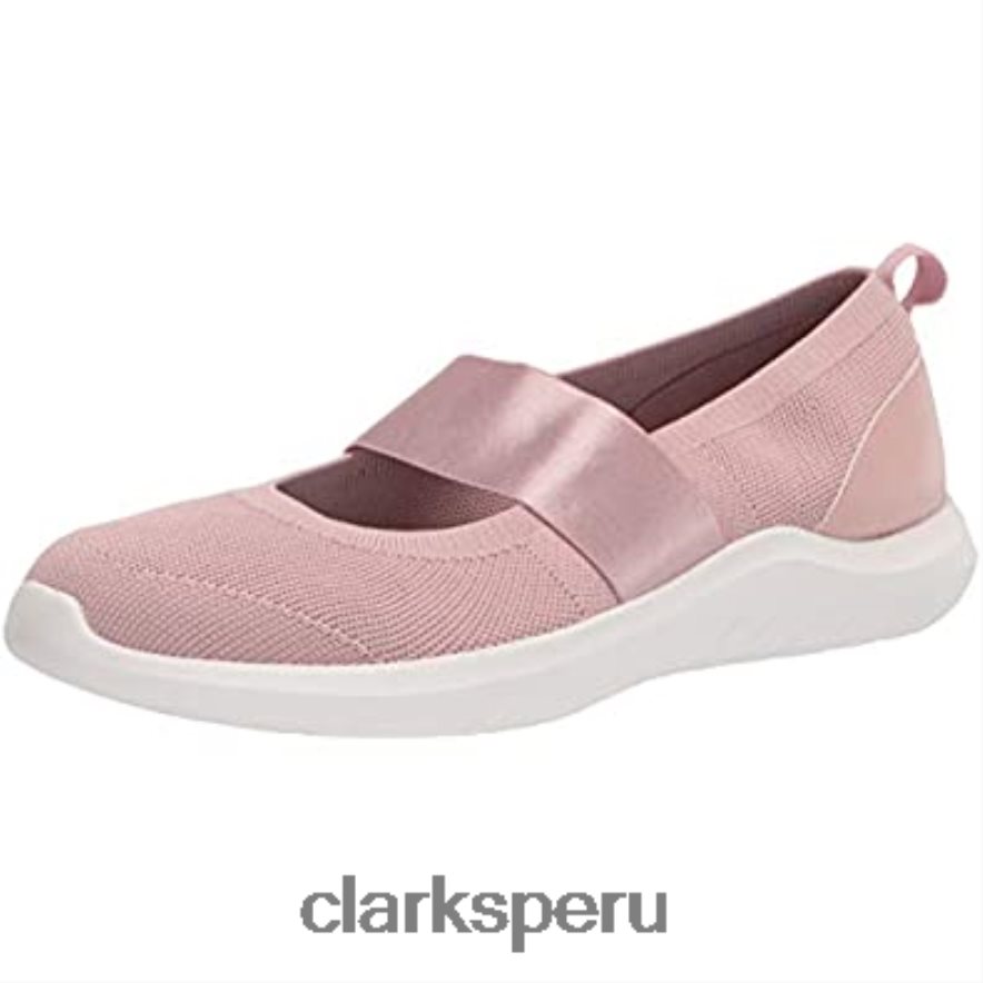 Zapatilla Nova Sol de punto rosa polvoriento para mujer Clarks mujer Clarks 40N4LX2500