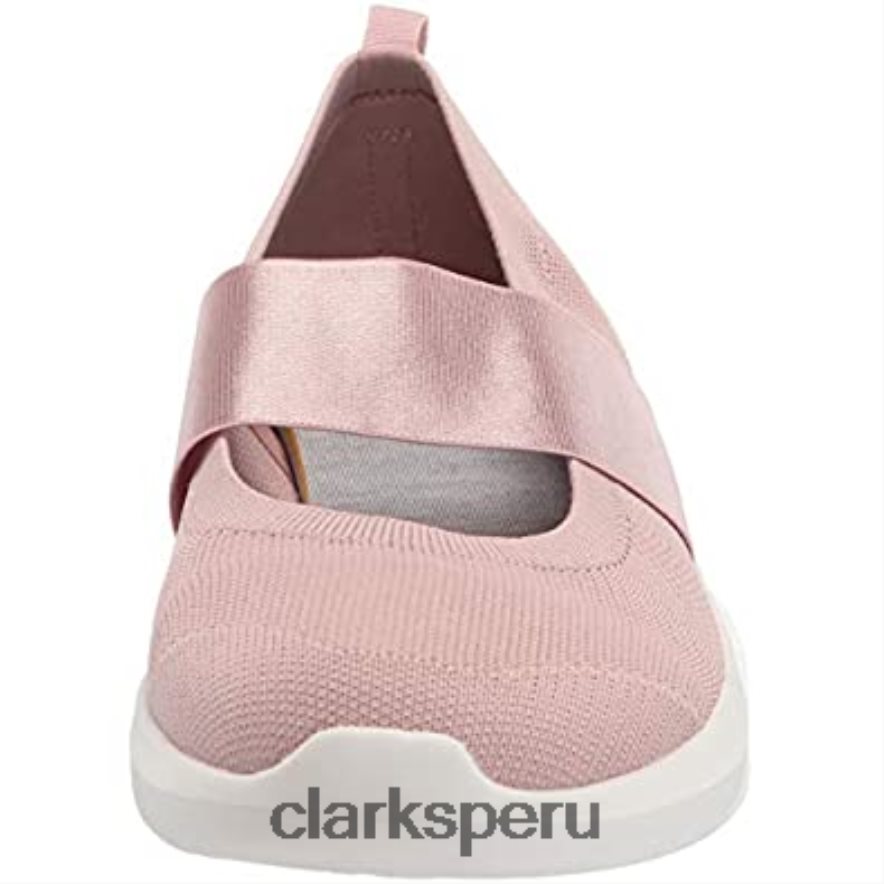 Zapatilla Nova Sol de punto rosa polvoriento para mujer Clarks mujer Clarks 40N4LX2500