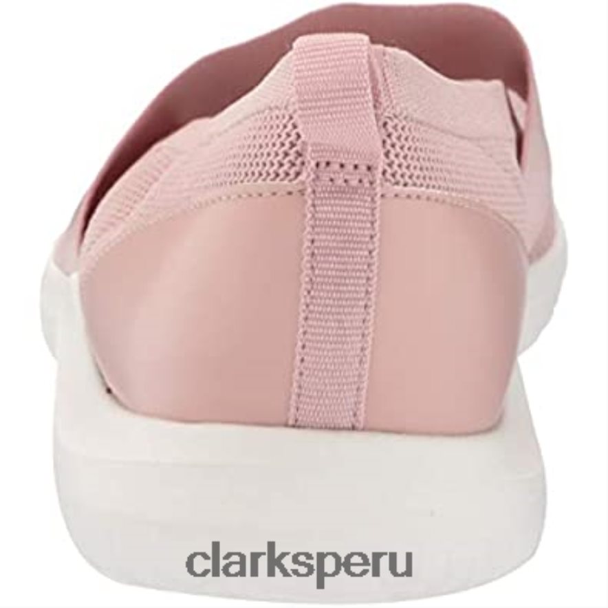 Zapatilla Nova Sol de punto rosa polvoriento para mujer Clarks mujer Clarks 40N4LX2500