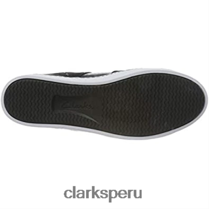 Zapatilla Pawley Rilee para mujer Clarks Black Combi mujer Clarks 40N4LX1533