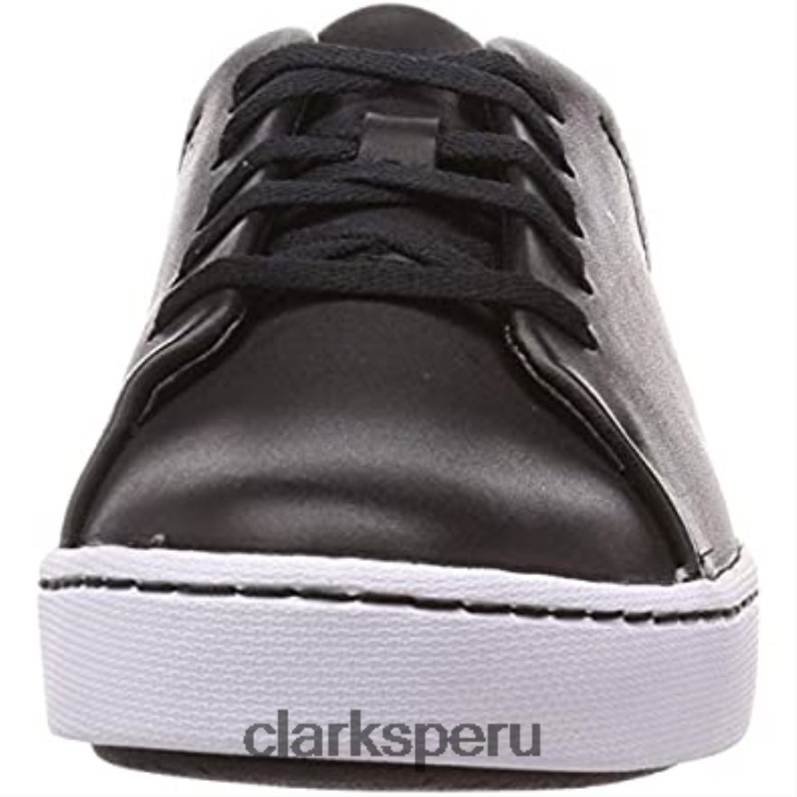 Zapatilla Pawley Springs de mujer de piel negra clarks mujer Clarks 40N4LX1844 cuero negro