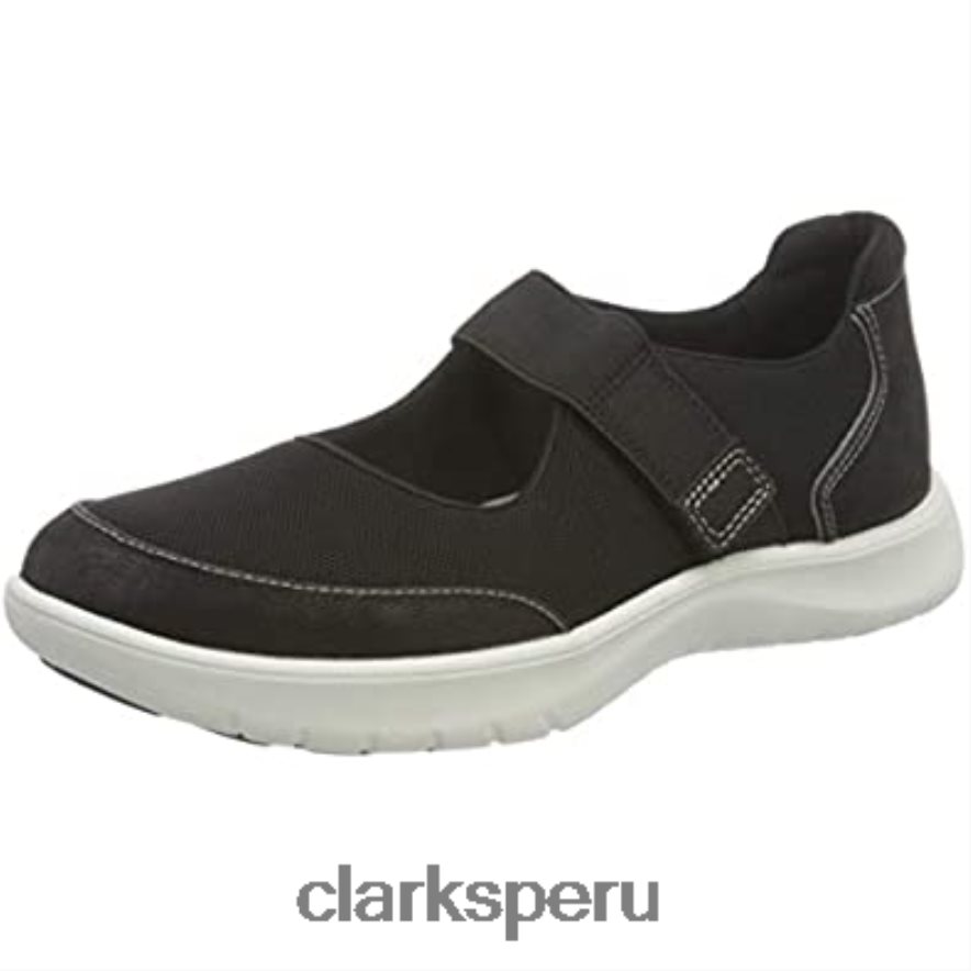 Zapatilla adella west mujer textil negro clarks mujer Clarks 40N4LX2230 textil negro