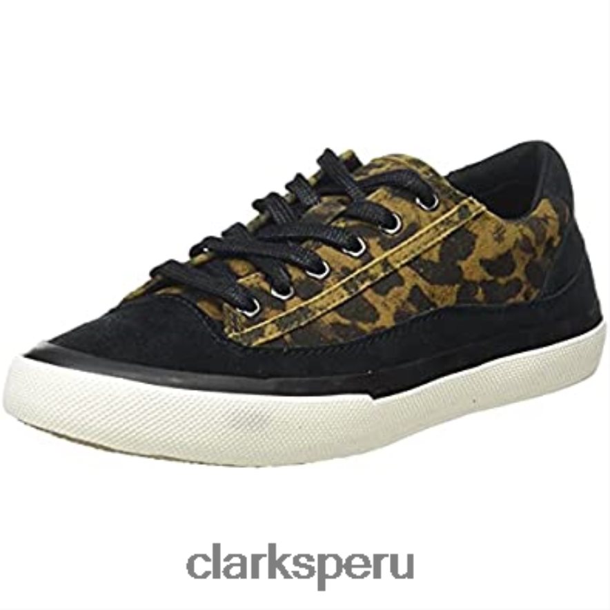Zapatilla clarks aceley de ante de leopardo para mujer mujer Clarks 40N4LX2056 ante de leopardo