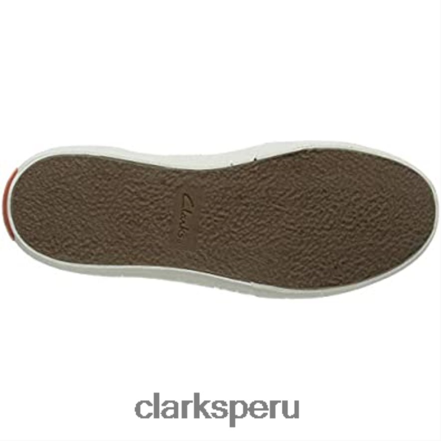 Zapatilla clarks aceley de lona blanca para mujer mujer Clarks 40N4LX1273