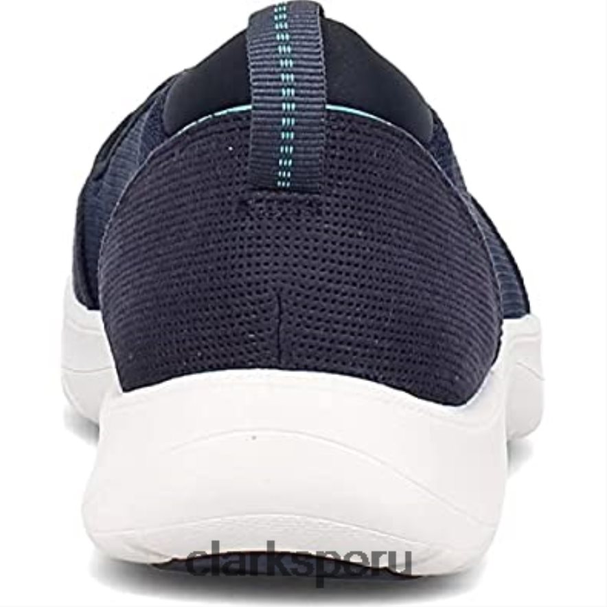 Zapatilla clarks adella blush de tela azul marino para mujer mujer Clarks 40N4LX667 textil azul marino