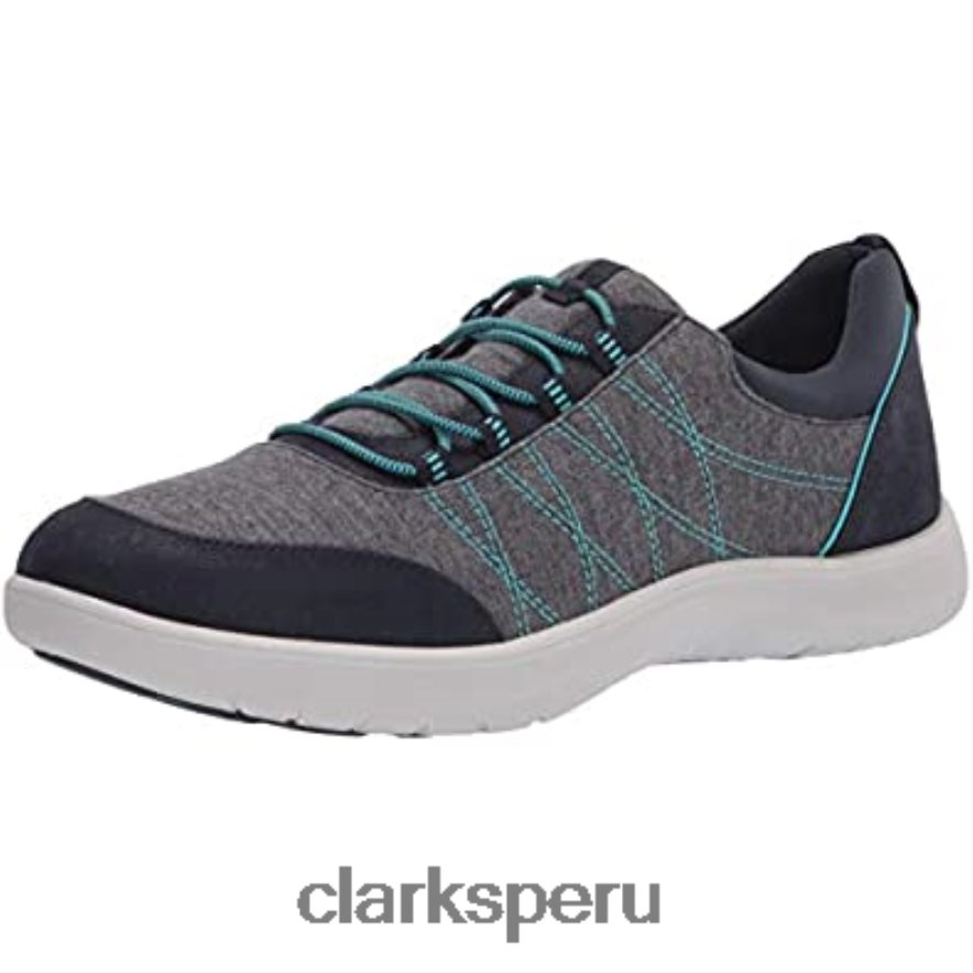 Zapatilla clarks adella holly de tela azul marino para mujer mujer Clarks 40N4LX2539 textil azul marino