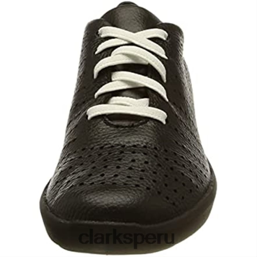 Zapatilla clarks kayleigh aster de piel negra para mujer mujer Clarks 40N4LX280 cuero negro