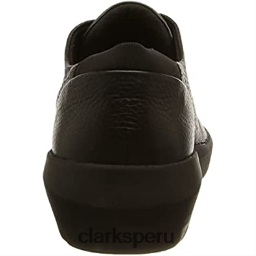 Zapatilla clarks kayleigh aster de piel negra para mujer mujer Clarks 40N4LX280 cuero negro