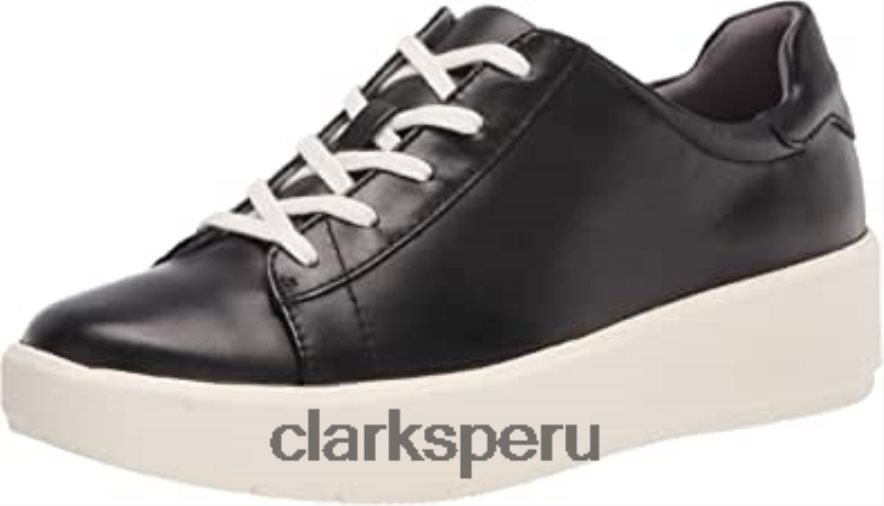 Zapatilla clarks layton pace de mujer de cuero negro mujer Clarks 40N4LX1897 cuero negro