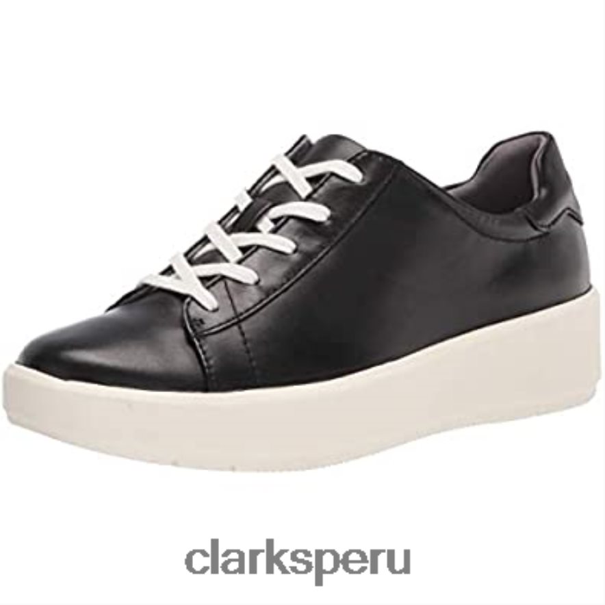 Zapatilla clarks layton pace de mujer de cuero negro mujer Clarks 40N4LX1897 cuero negro