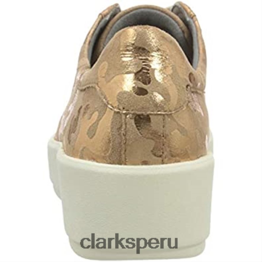 Zapatilla clarks layton pace de mujer en ante dorado rosa mujer Clarks 40N4LX1986