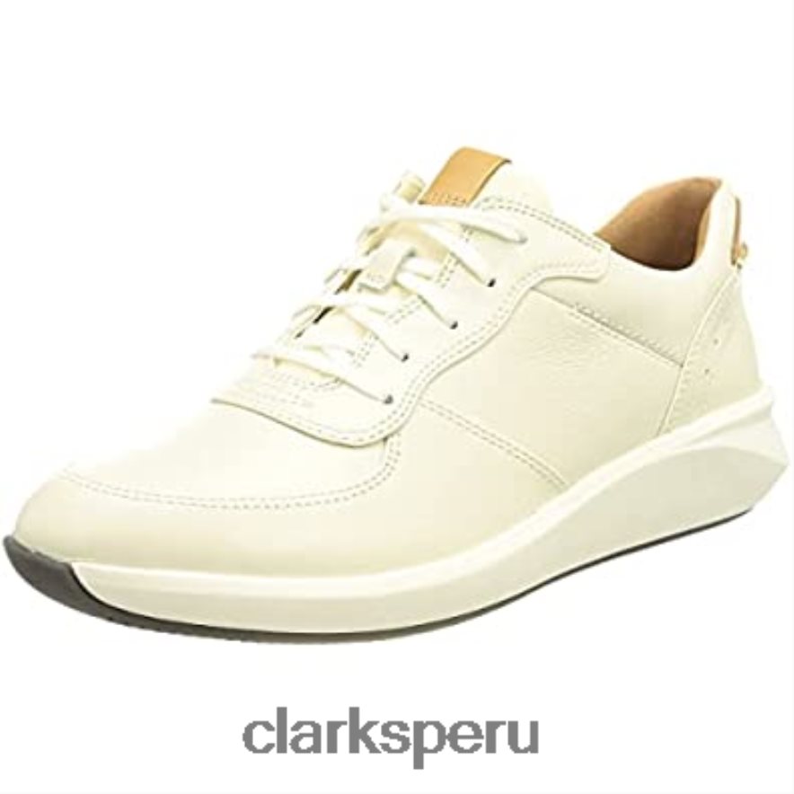Zapatilla combi lea clarks un rio sprint blanca para mujer mujer Clarks 40N4LX944 lea combi blanca