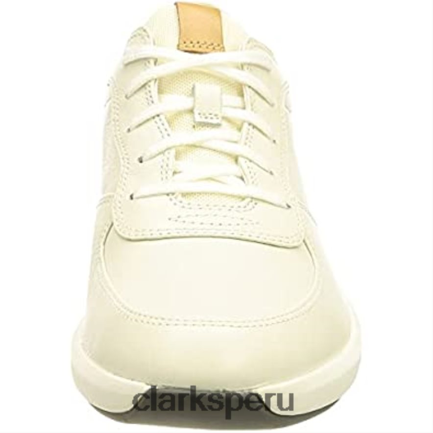 Zapatilla combi lea clarks un rio sprint blanca para mujer mujer Clarks 40N4LX944 lea combi blanca