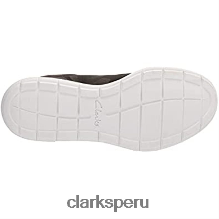 Zapatilla de deporte con cordones ezera para mujer textil color oliva oscuro combi clarks mujer Clarks 40N4LX1582 combi textil oliva oscuro