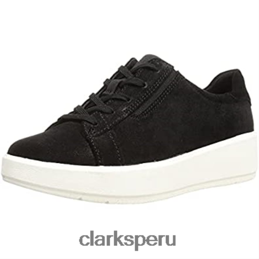 Zapatilla sde clarks layton de encaje negra para mujer mujer Clarks 40N4LX856