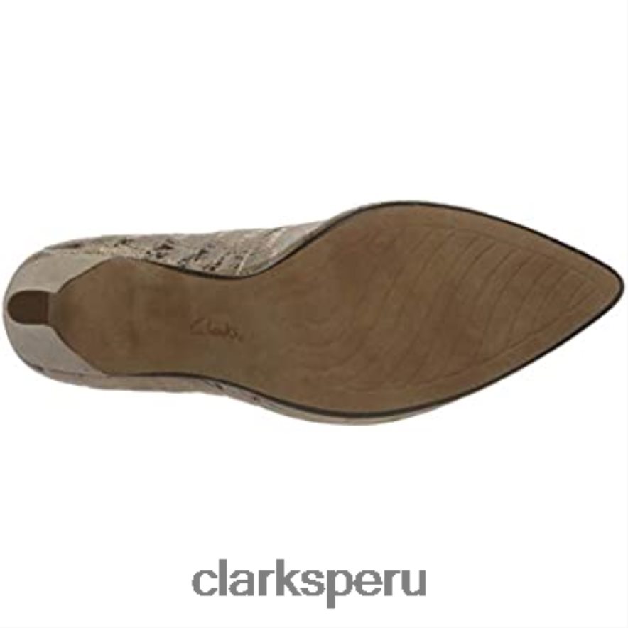 Zapatos de salón Clarks Dusty Rose Interest Leather Illeana Tulip para mujer mujer Clarks 40N4LX1809 cuero de interés rosa polvoriento