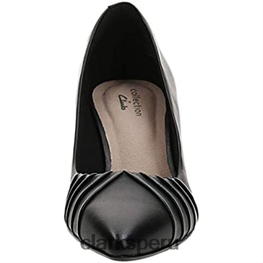 Zapatos de salón Linvale Crown para mujer de piel negra clarks mujer Clarks 40N4LX2238 cuero negro