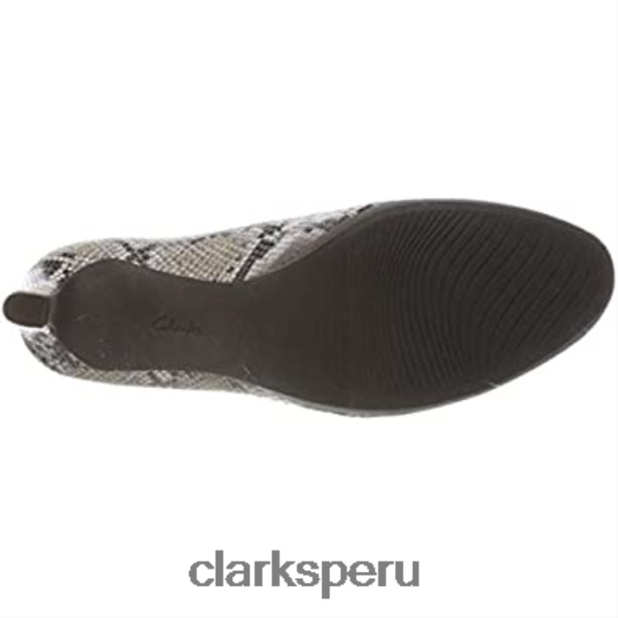Zapatos de salón clarks ambyr joy de piel sintética con serpiente natural mujer Clarks 40N4LX2800 serpiente natural sintética