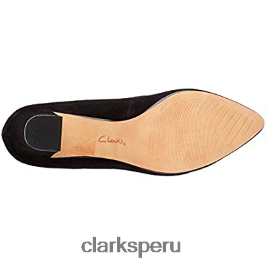 Zapatos de salón clarks aubrie para mujer negro mujer Clarks 40N4LX322 ante negro
