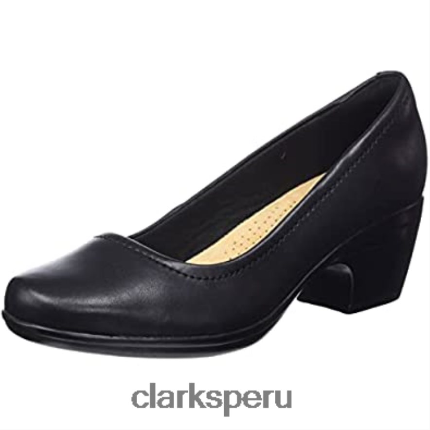Zapatos de salón clarks emily belle de mujer en negro mujer Clarks 40N4LX1545 cuero negro