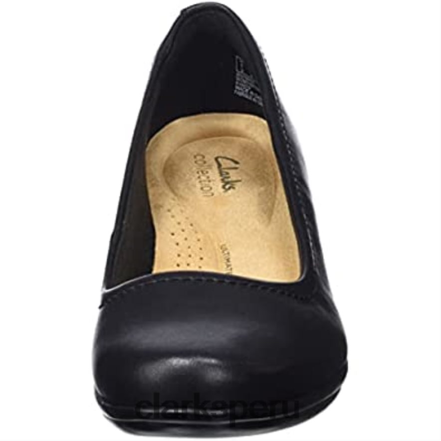 Zapatos de salón clarks emily belle de mujer en negro mujer Clarks 40N4LX1545 cuero negro