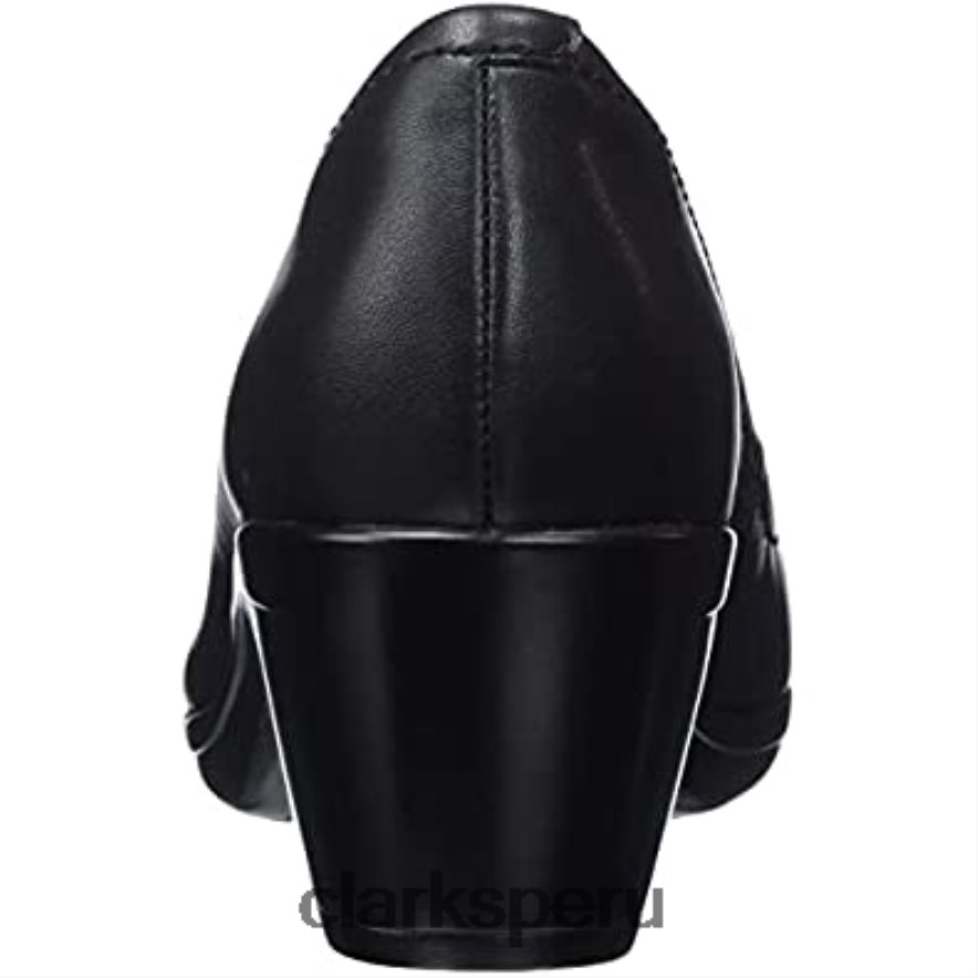 Zapatos de salón clarks emily belle de mujer en negro mujer Clarks 40N4LX1545 cuero negro