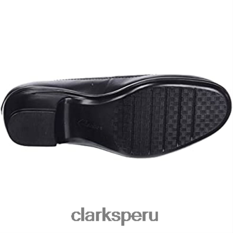 Zapatos de salón clarks emily belle de mujer en negro mujer Clarks 40N4LX1545 cuero negro