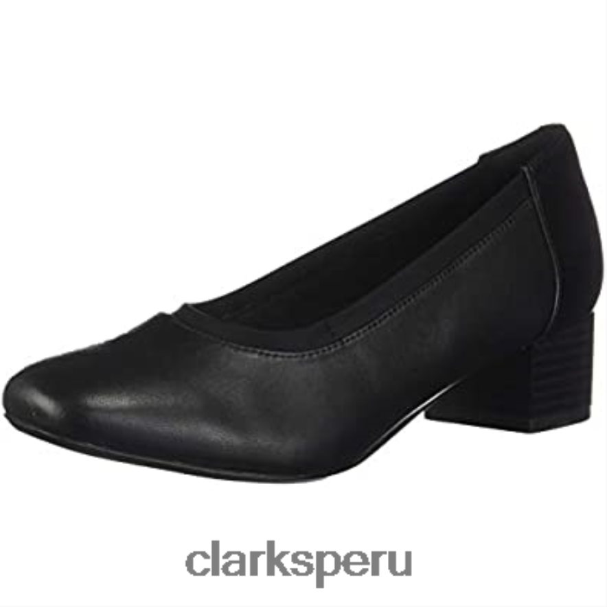 Zapatos de tacón Clarkli Fame de cuero negro para mujer mujer Clarks 40N4LX2915 cuero negro