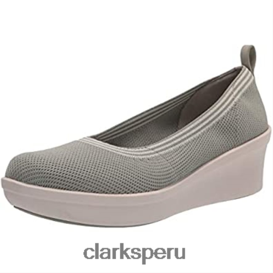 Zapatos de tacón Clarks Dusty Olive Textile para mujer Step Rose Fern mujer Clarks 40N4LX2945 textil oliva polvoriento