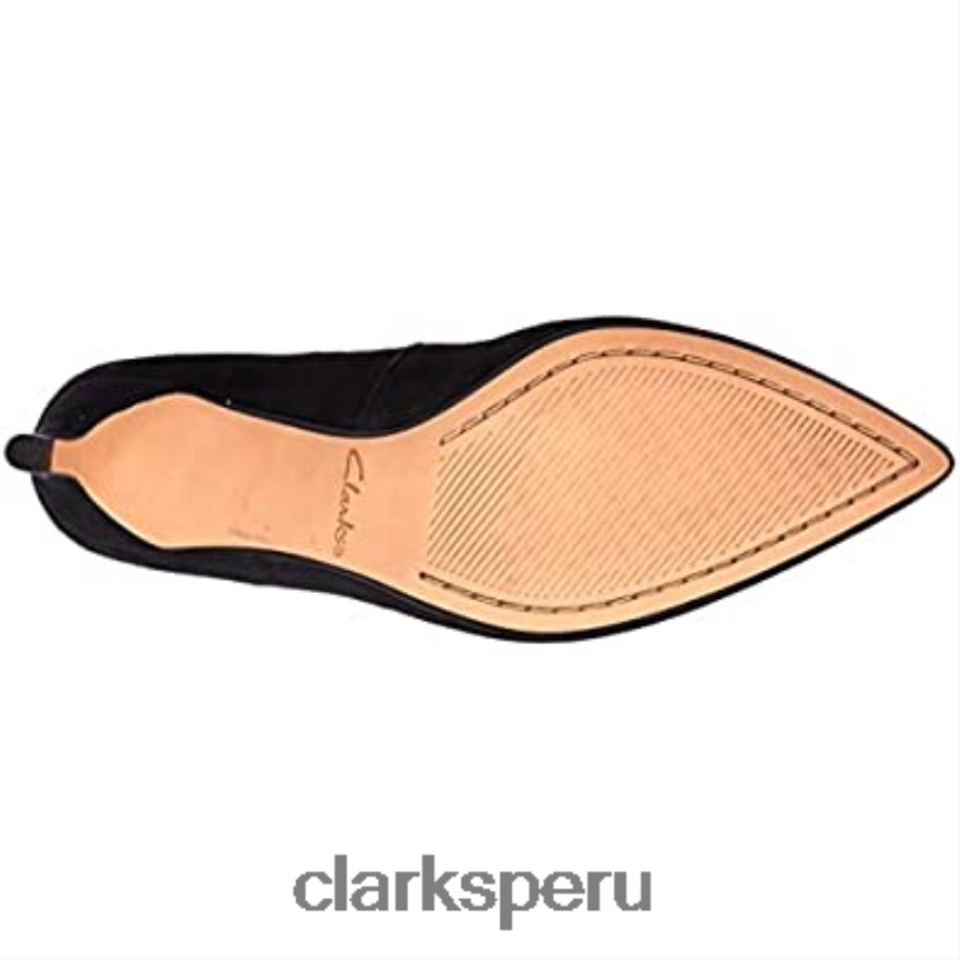 Zapatos de tacón cerrados Clarks Laina 55 Court para mujer en negro mujer Clarks 40N4LX1480 negro