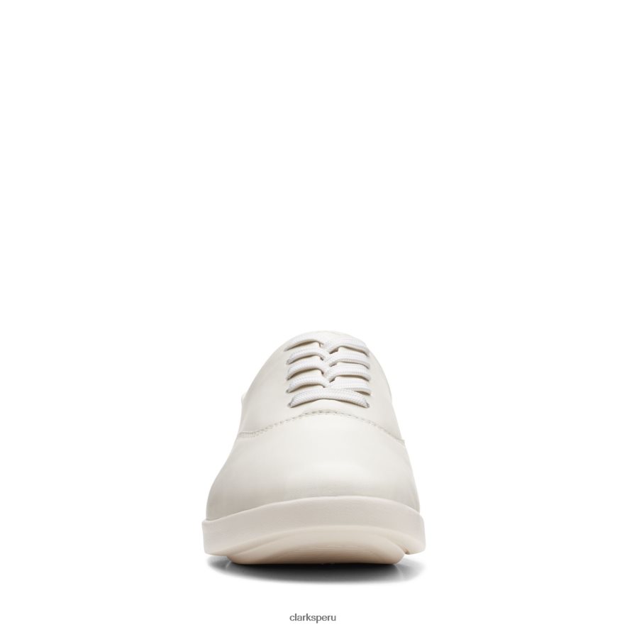 clarks ace lite tie cuero blanco mujer Clarks 40N4LX2998 cuero blanco