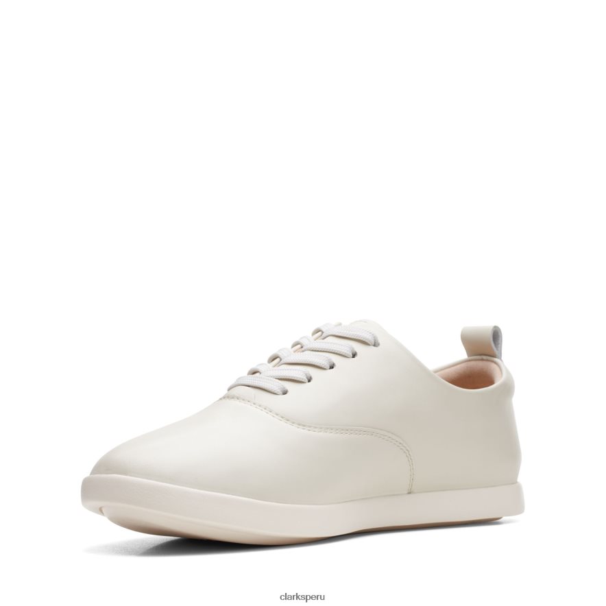 clarks ace lite tie cuero blanco mujer Clarks 40N4LX2998 cuero blanco