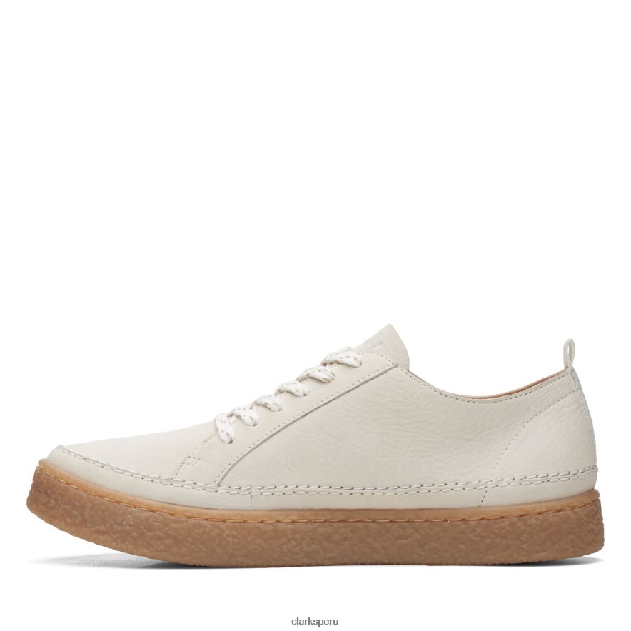 clarks barleigh de cuero blanco mujer Clarks 40N4LX3107 cuero blanco
