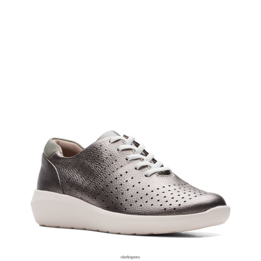 clarks de cuero de peltre kayleigh aster mujer Clarks 40N4LX3262 cuero peltre