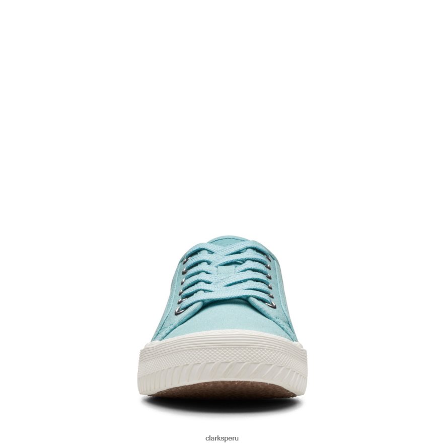 clarks roxby lace turquesa lona mujer Clarks 40N4LX3206 lienzo turquesa