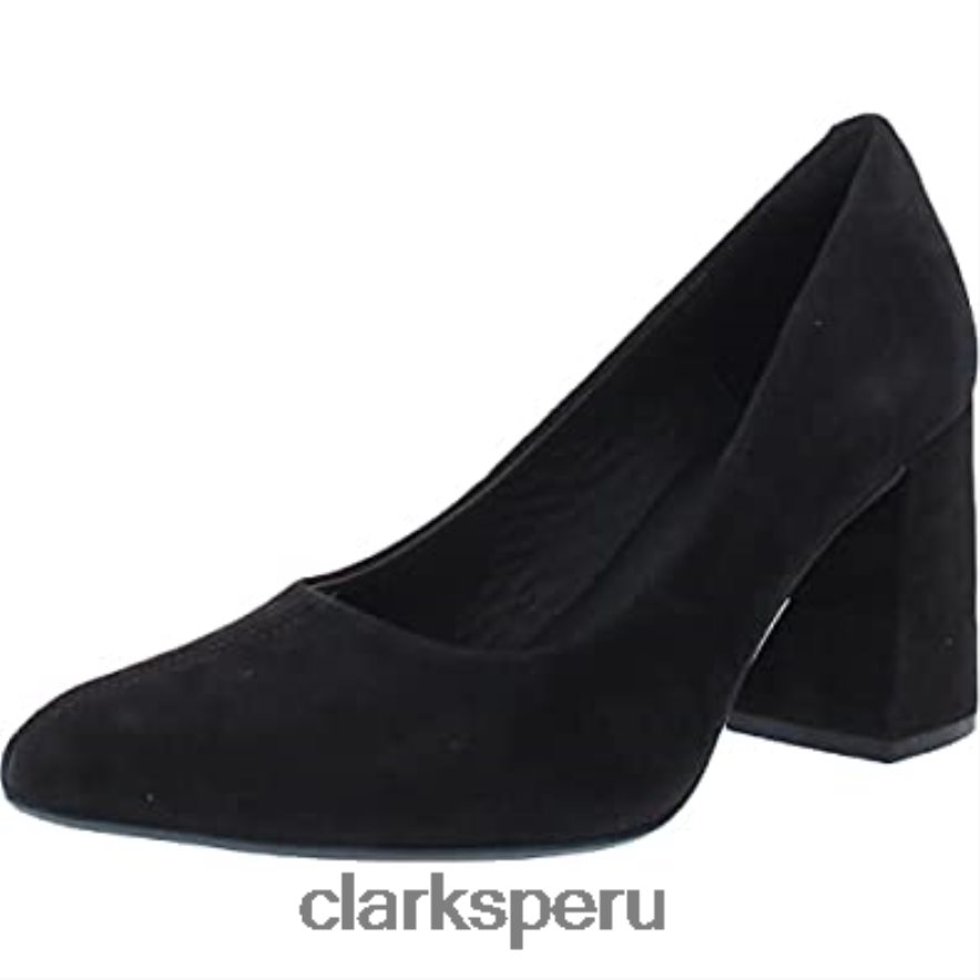 salón de mujer laina 85 court clarks ante negro mujer Clarks 40N4LX15 ante negro
