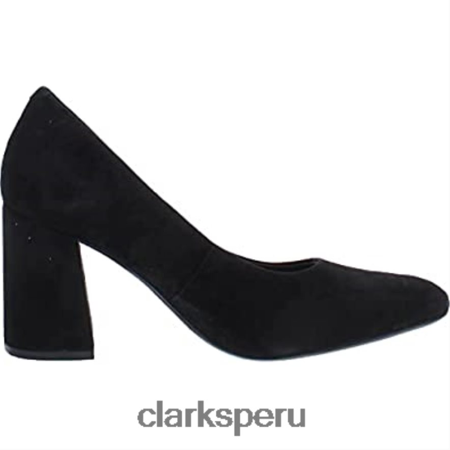 salón de mujer laina 85 court clarks ante negro mujer Clarks 40N4LX15 ante negro