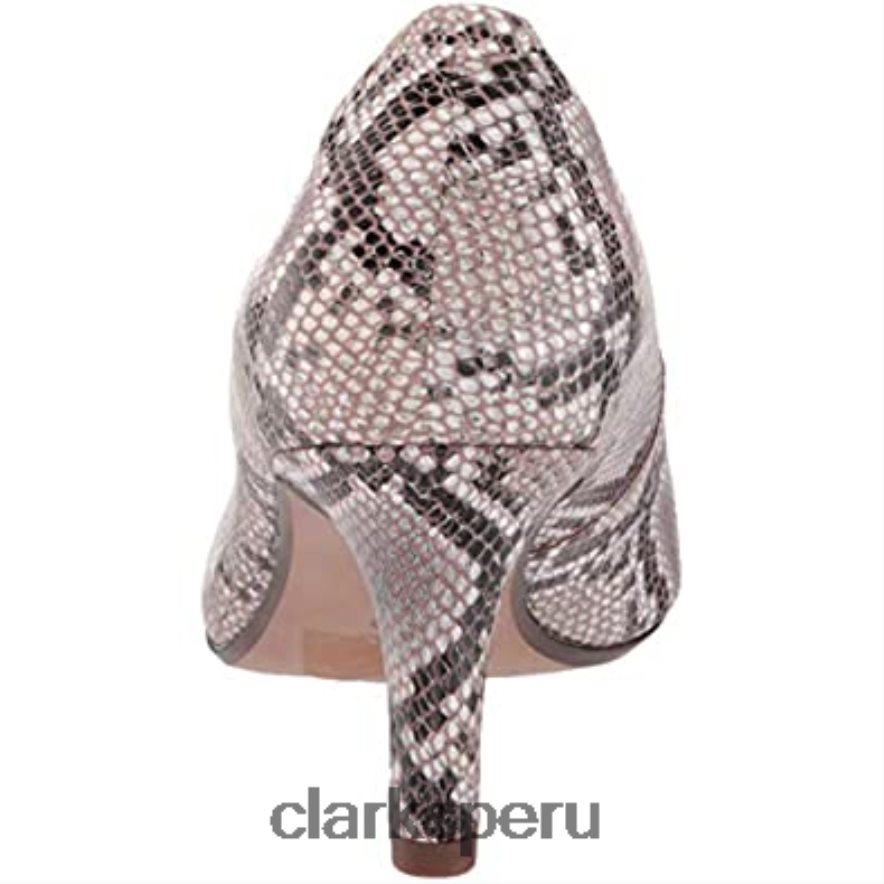 salón tulipán illeana mujer serpiente natural sintético clarks mujer Clarks 40N4LX2558 serpiente natural sintética