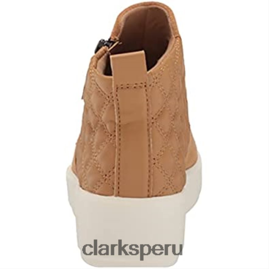 zapatilla con cremallera layton para mujer clarks light tan combi mujer Clarks 40N4LX2959 combinación bronceado claro