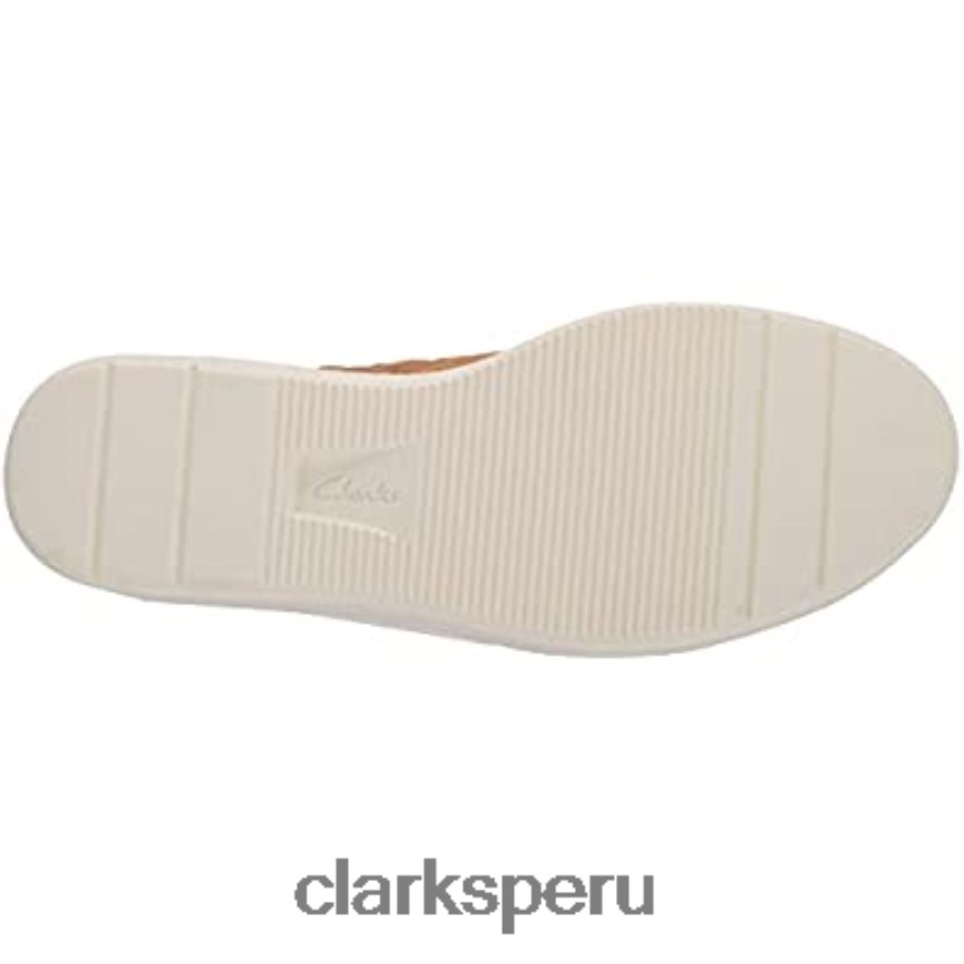 zapatilla con cremallera layton para mujer clarks light tan combi mujer Clarks 40N4LX2959 combinación bronceado claro